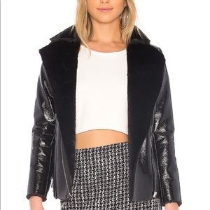 By the Way Zora Faux Fur Moto Jacket